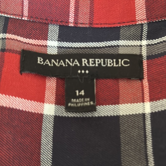 Banana Republic Plaid Shirt Dress - Picture 7 of 9